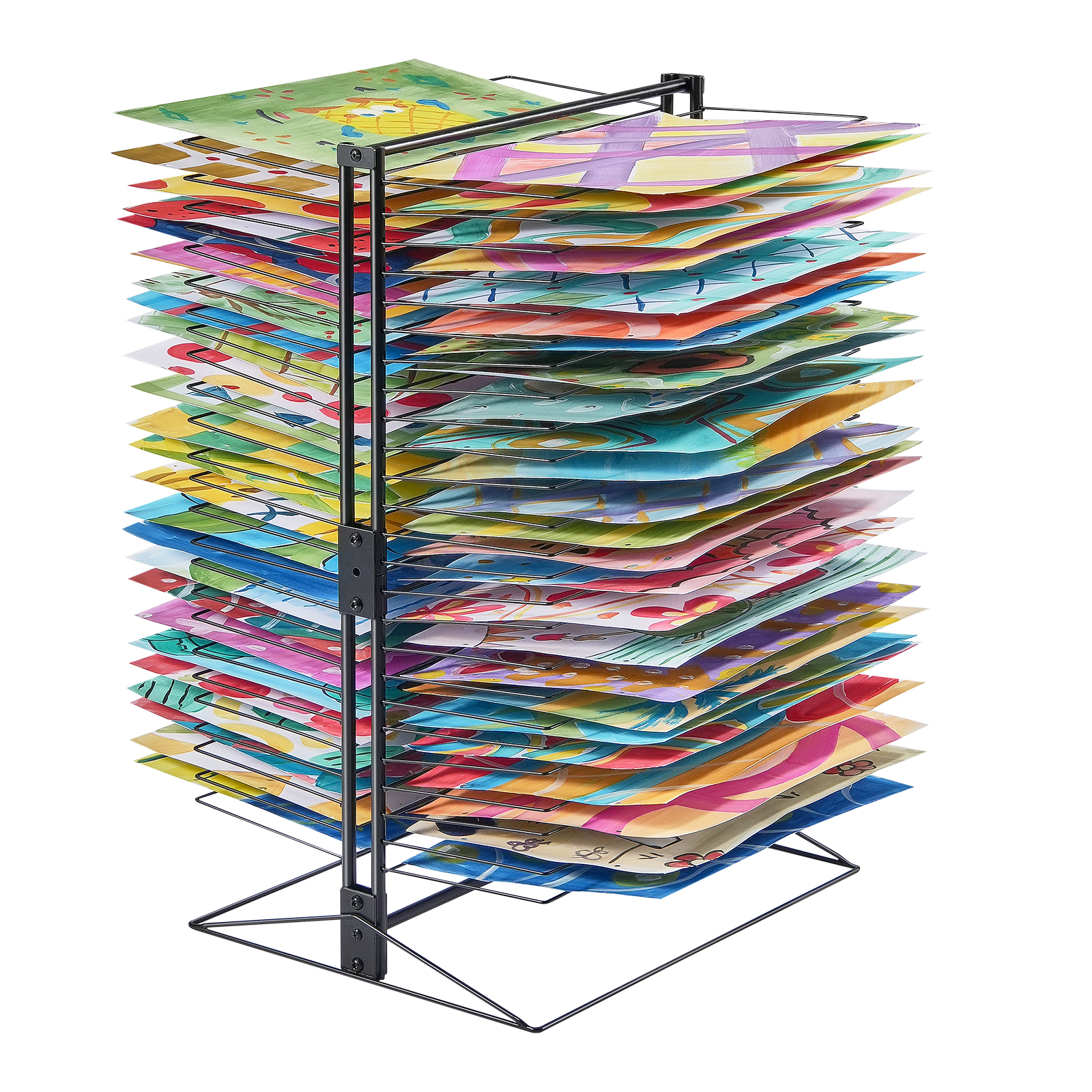 VEVOR Art Drying Rack 50 Removable Shelves Painting Drying Rack for