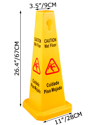 Cono Pericolo Pavimento Bagnato (Wet Floor) - Coni e cartelli Nitido Shop