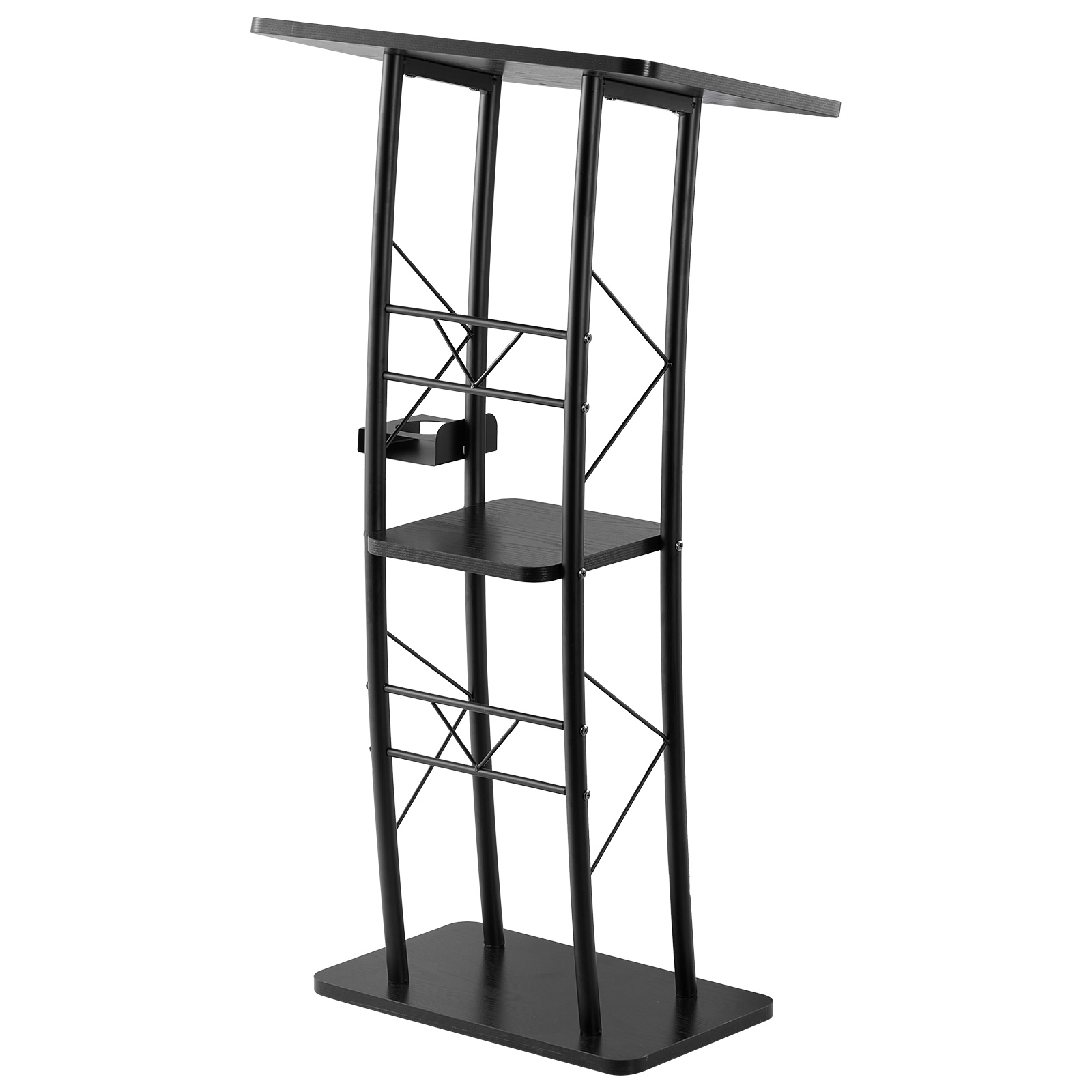 Uimoso Lectern with Storage Shelf for Events, Speeches, and Presentations