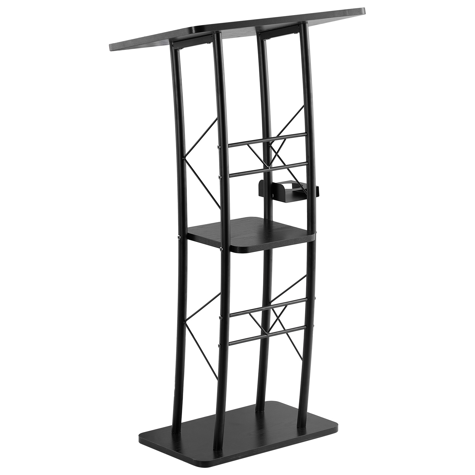 Uimoso Lectern with Storage Shelf for Events, Speeches, and Presentations