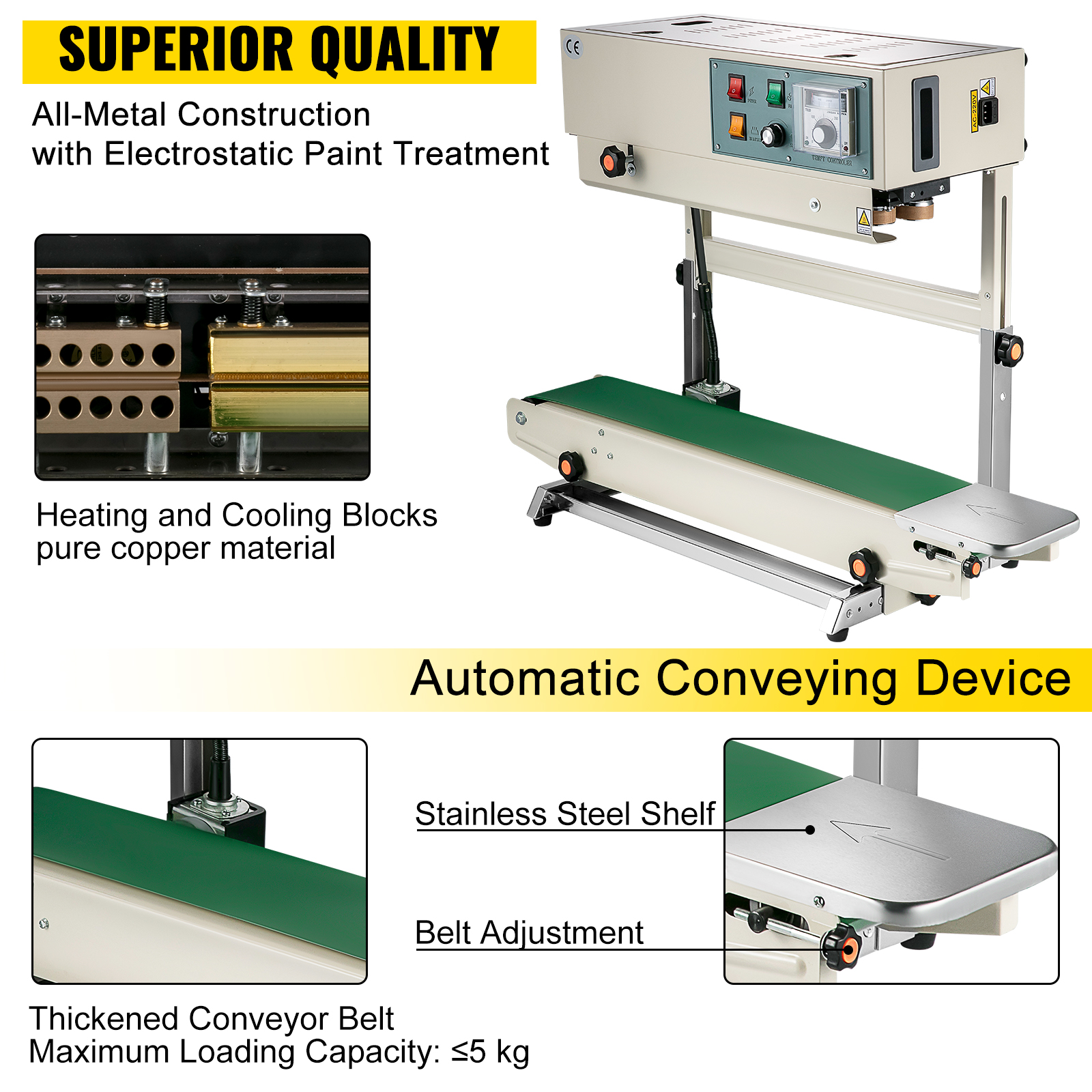 CAIJIEXI Continuous Sealing Machine Parts Embossing Wheel Printing-Wheel For Belt Sealer Smooth