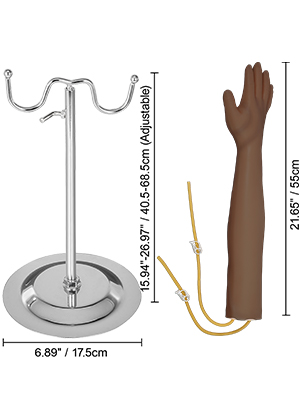 Iv practice arm kit,PVC,dark skin