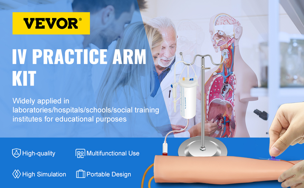 Iv practice arm kit,PVC,phlebotomy arm