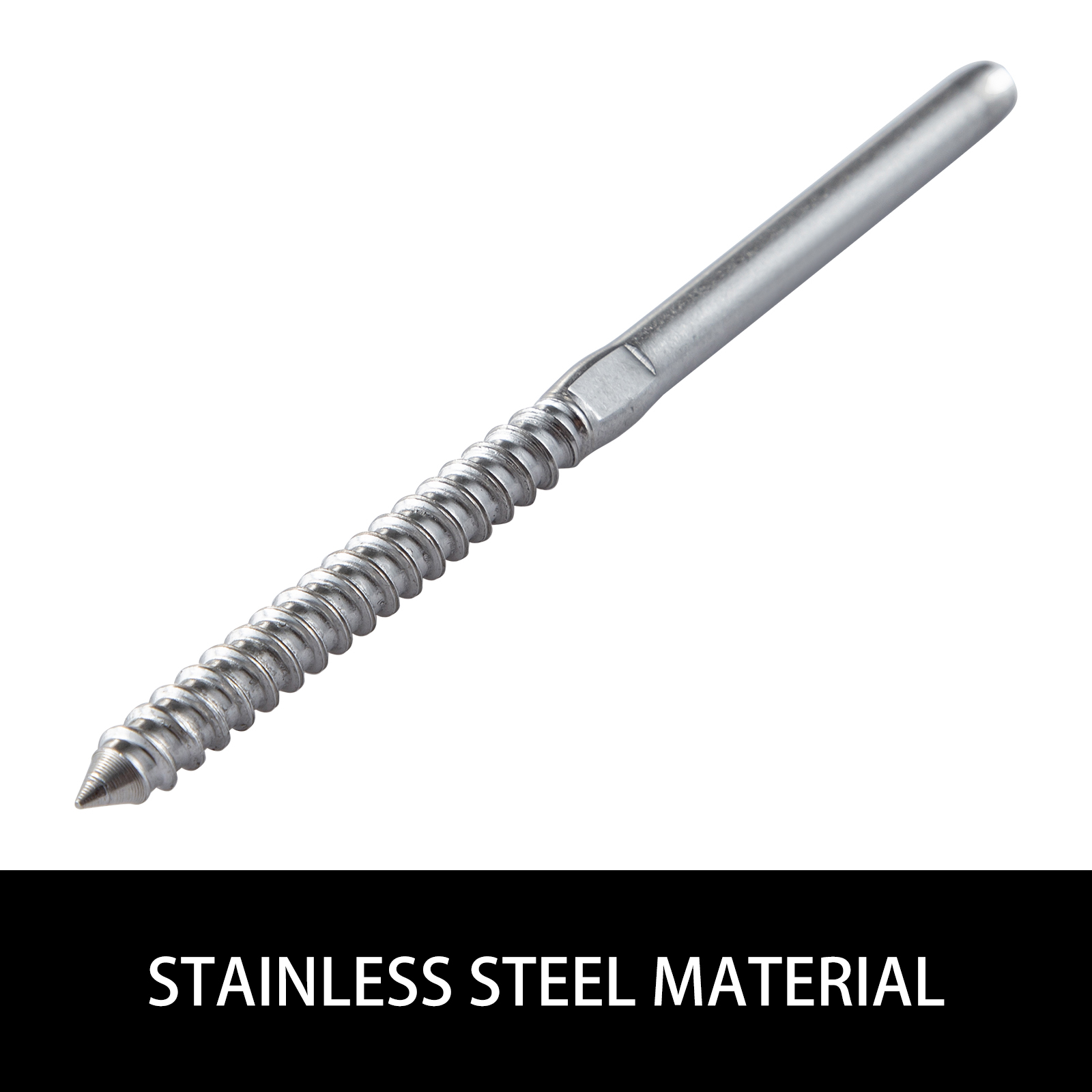 Sujecion Exterior Inoxidable Perno De Acero Inoxidable T316 Para Barandillas De Cable – Tornillo Swage Lag Rosca 3/16 Swage Roscado Acero Inoxidable