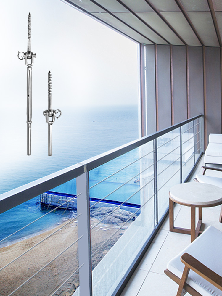 VEVOR Cable Railing Kit, 32 Packs T316 Stainless Steel Jaw Swage