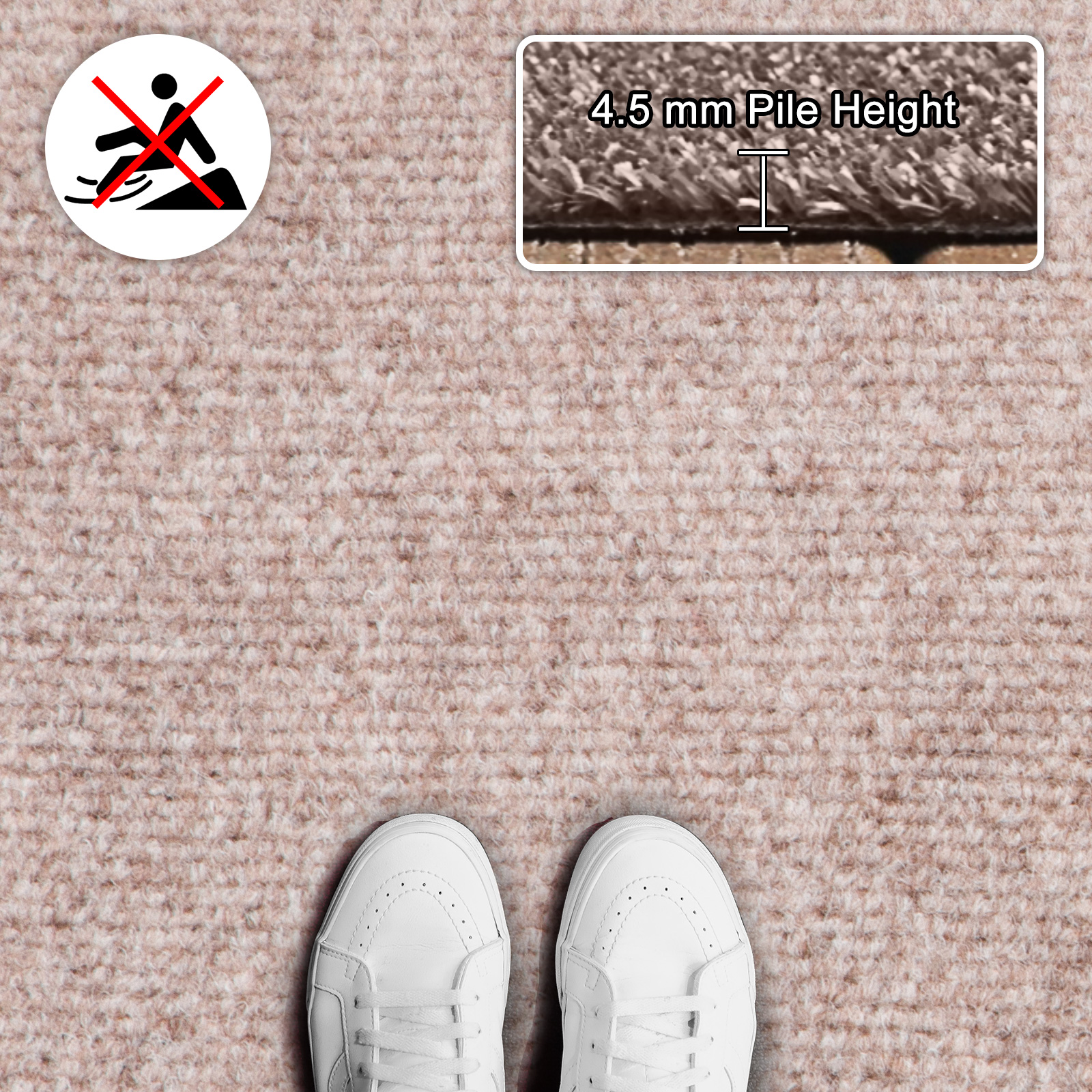 VEVOR Boat Carpet, 6 ft x 13.1 ft Marine Carpet for Boats, Waterproof