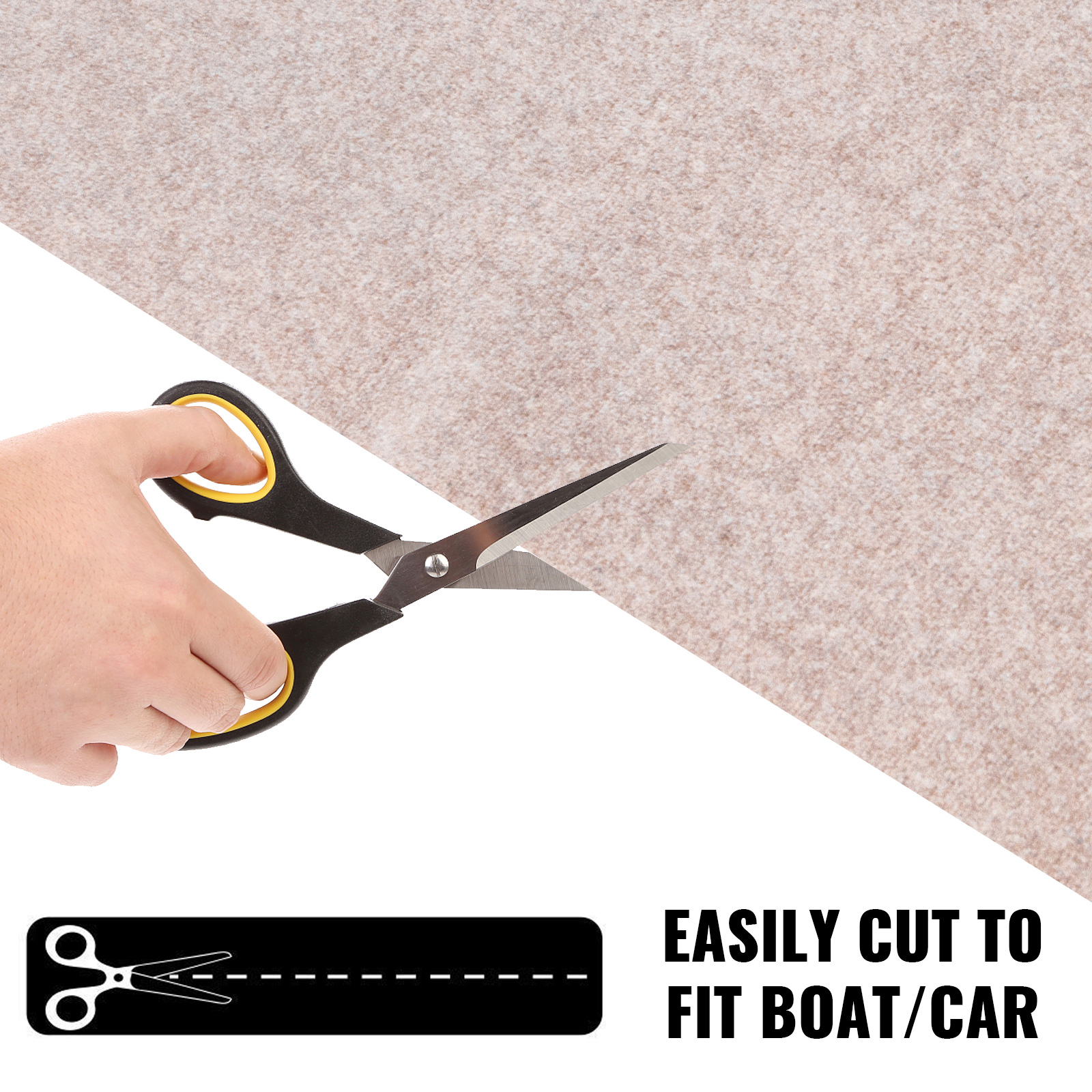 VEVOR Boat Carpet 6x13 feet, Marine Carpet for Boats, Waterproof Light