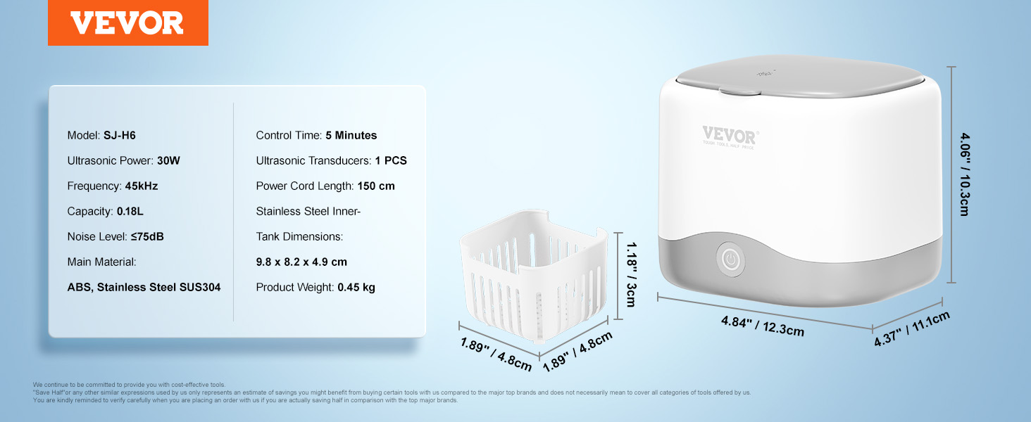 Ultrasonic cleaner,200ML,30W