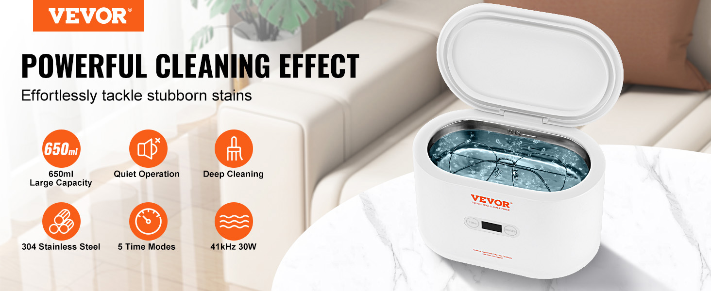 VEVOR VEVOR Ultrasonic Machine, 1.2L Ultrasound Cleaner Machine, 40KHz  Diamond Cleaner, 4 Buttons Jewelry Cleaner Machine, 70W Professional  Ultrasonic Cleaner for Jewelry, Eyeglasses, Watches, Coins, Rings