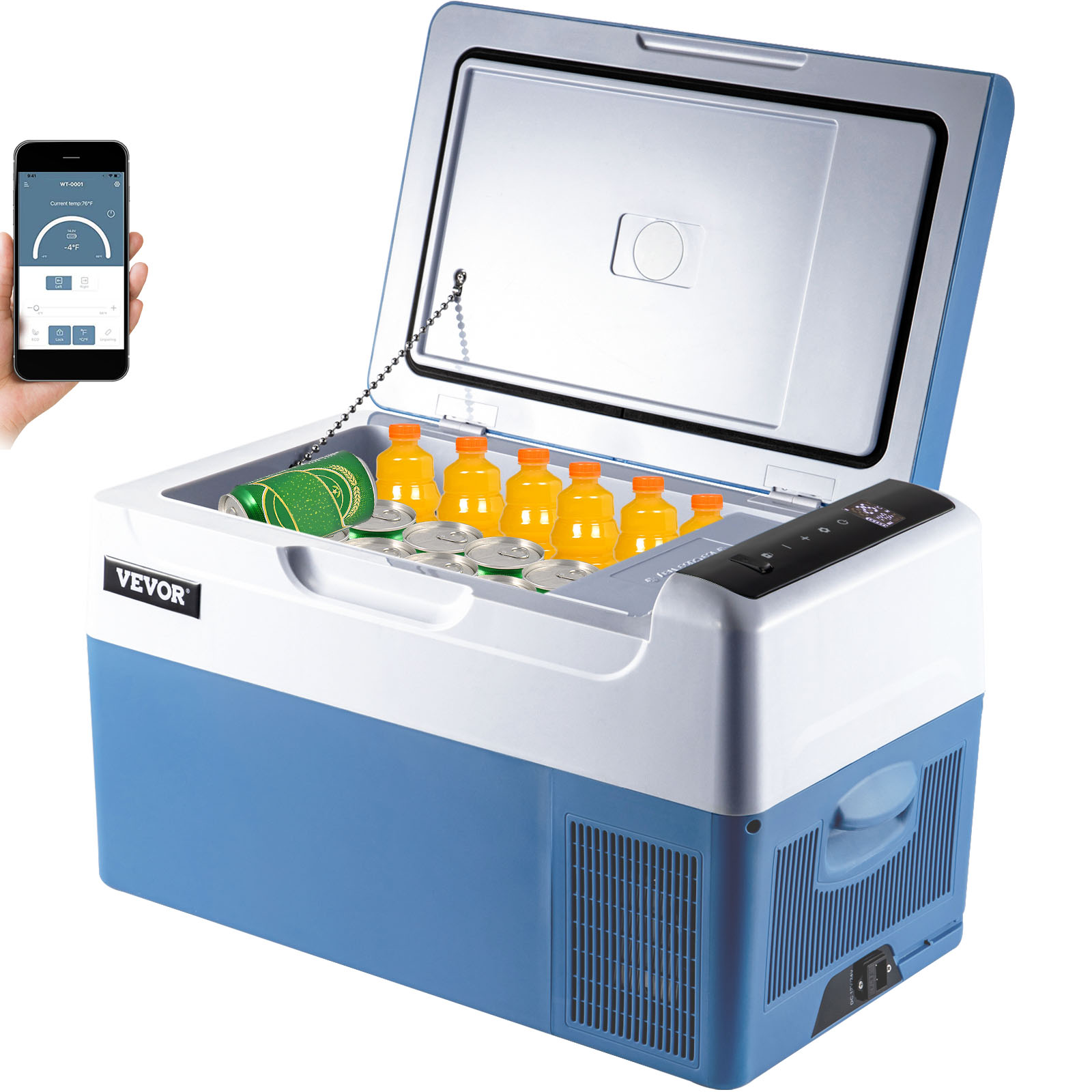 UKKISO Kühlbox Mini Kühlschrank für Auto Tragbare Elektrische  Camping-Gefrierbox 20L Elektrischer Kompressor-Kühler 12V 12/24 V DC und  100–240 V AC für Auto, Lkw, Boot, RV mit USB Anschluss : : Auto 