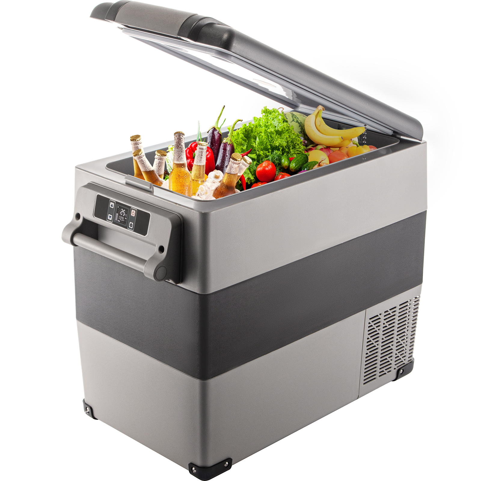 YOLEO mini-kühlschrank 15L Edelstahl, Warmhaltebox Kühlbox Auto mit Kü –  Vesgantti-DE