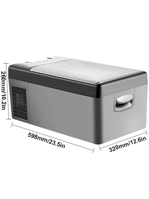 VEVOR Elektrische Kühlbox Auto Kompressor Kühlbox 15L 12V Tragbare Gefrierbox 