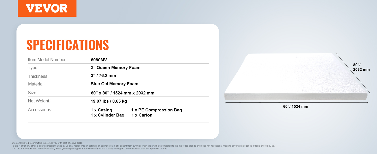 Mattress topper,soft memory foam,3 in