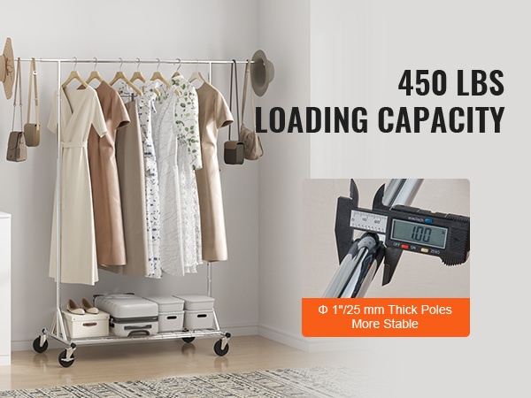 Barra ajustable para armario, tubo de riel de armario, poste para colgar  ropa para armario, barra de armario extensible, capacidad de carga de 26