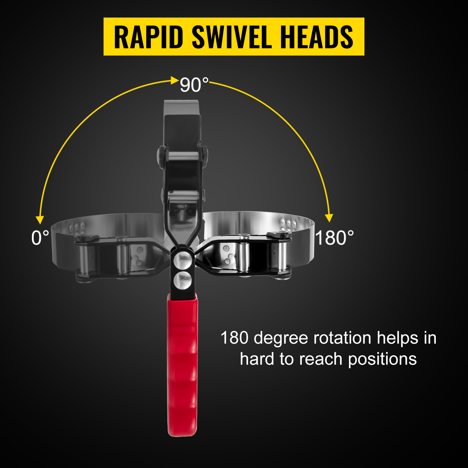 VEVOR Swivel Oil Filter Wrench, 4 Pieces Oil Filter Swivel Wrench 23/4