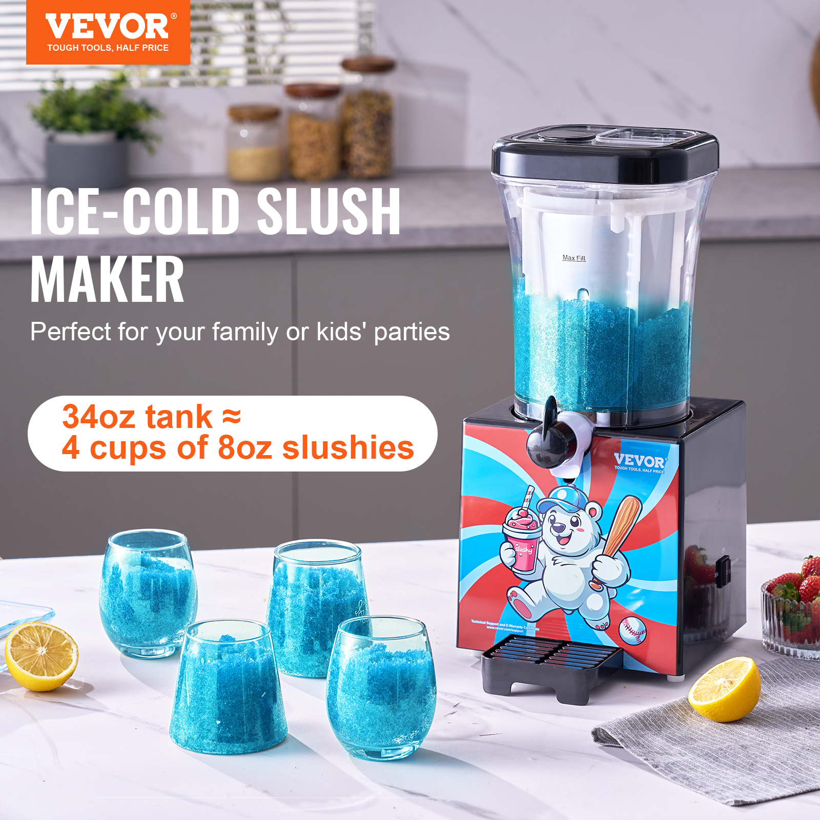32/34oz Slushy Machine Margarita Slushie Maker Smoothie Frozen Drink Maker Home - Picture 16 of 26