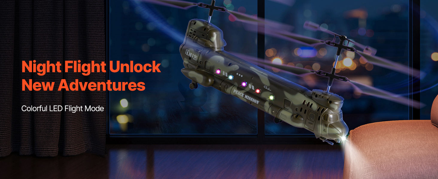 RC-helikopter LED-lys nat