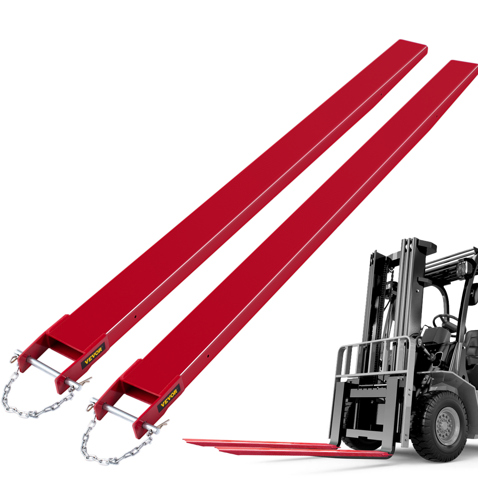 VEVOR Forklift Pallet Fork Extensions, 96" Length x 4" Width Forklift Fork Extensions, Heavy