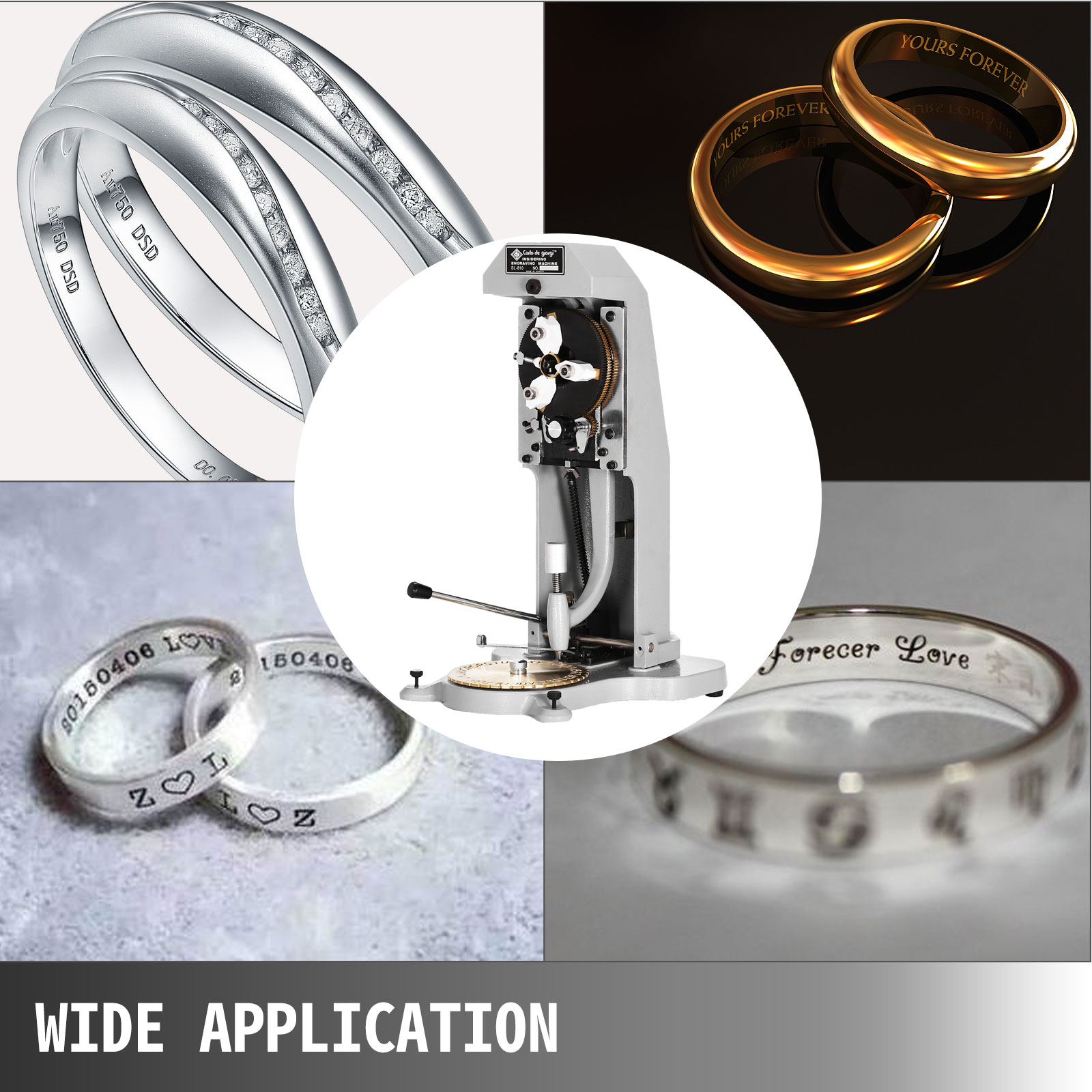 VEVOR Inside Ring Engraver Engraving Machine Cutter Standard Processing Two Faces