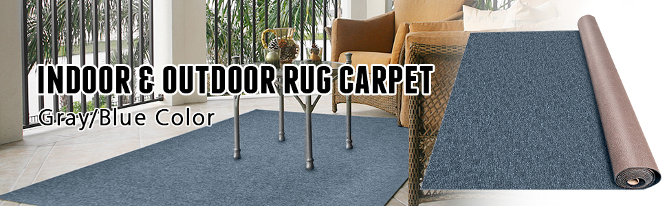 VEVOR Boat Carpet Marine Carpet 6x39.3 ft In/Outdoor Carpet Rugs Anti-slide Blue