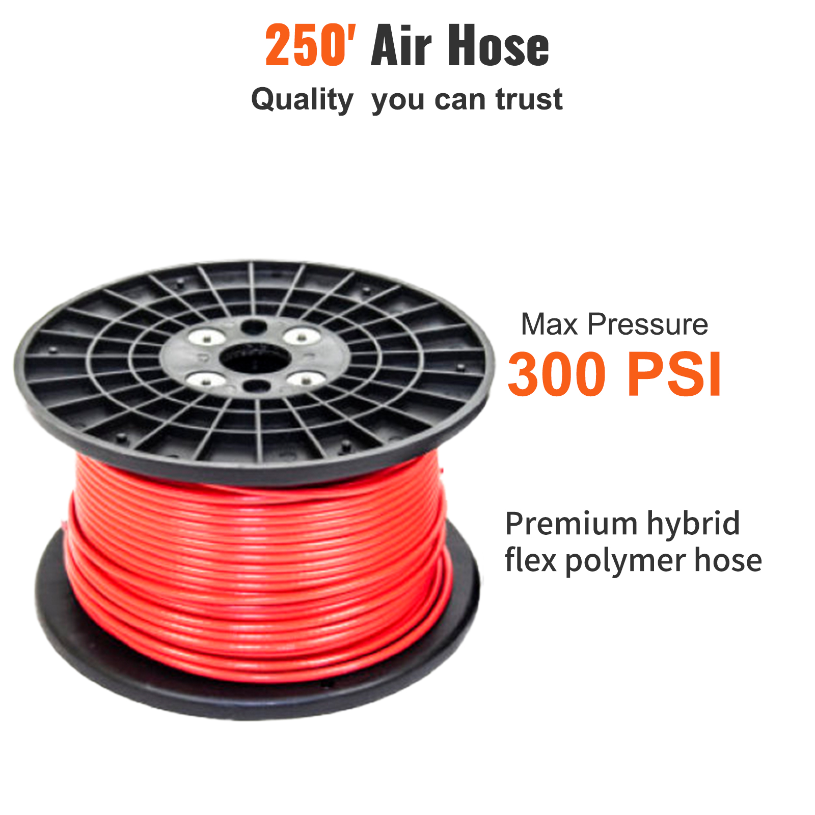 Vevor Retractable Air Hose Reel 3/8 In X 100 Hybrid Polymer Hose Max 300psi  Pneumatic Ceiling/wall Mount Heavy - Pneumatic Parts - AliExpress