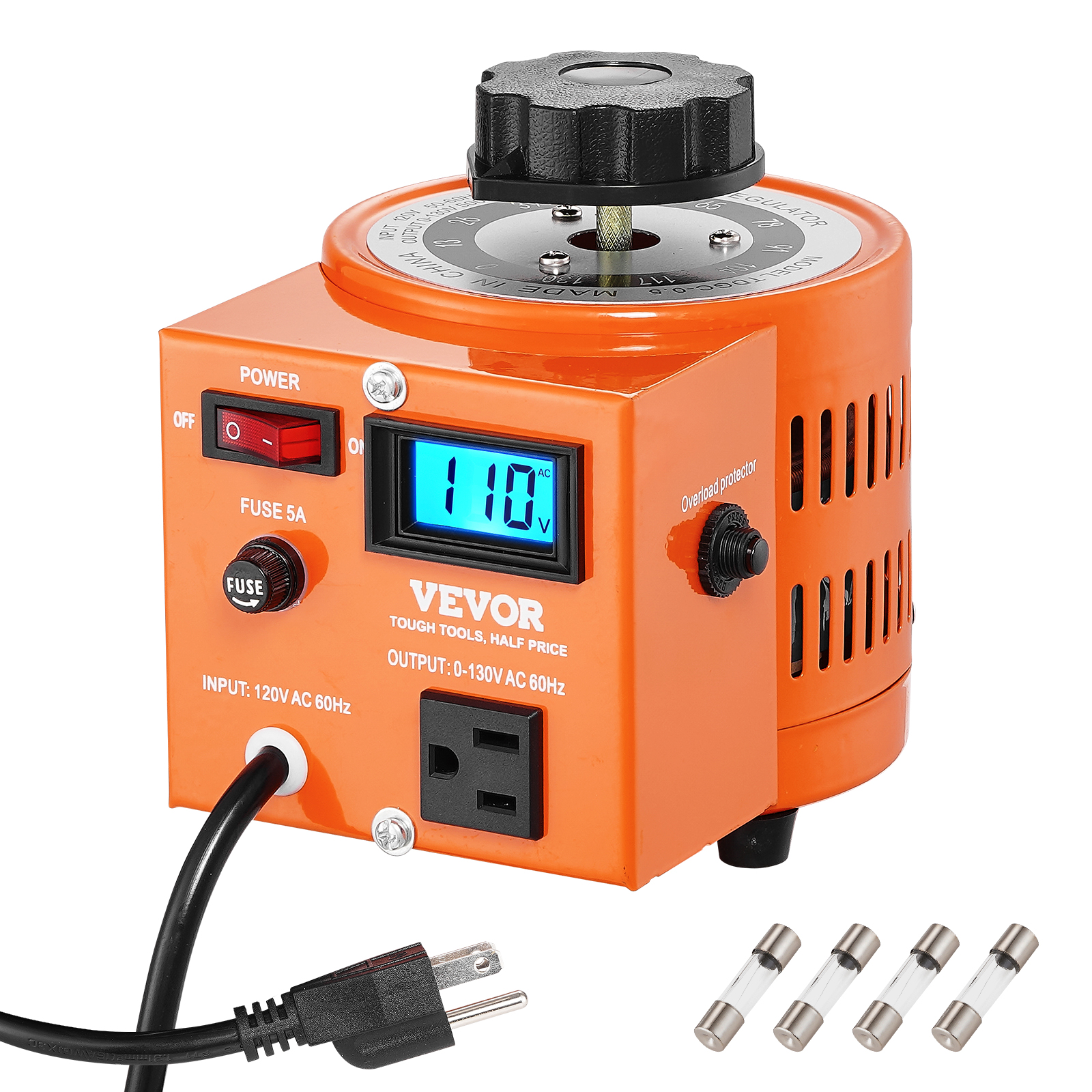 2000/1000/500VA Variable Voltage Transformer 15.3/7.69/3.84A 0-130V - Picture 39 of 74