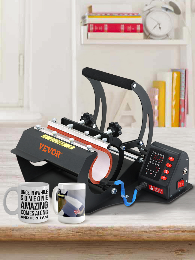 VEVOR Mug Heat Press, 11oz-15oz Coffee Mugs Tumblers, Mini Cup Press Machine, DIY Sublimation Blanks, Handheld Lightweight Pres