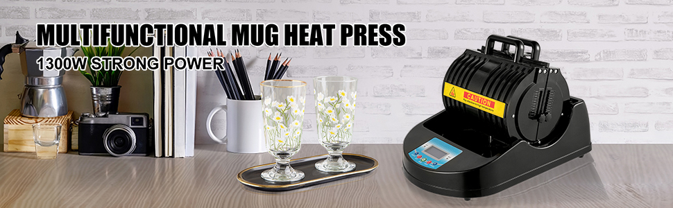 Cup Coffee Mug Heat Press Transfer Sublimation Machine w/ LCD Digital Control 