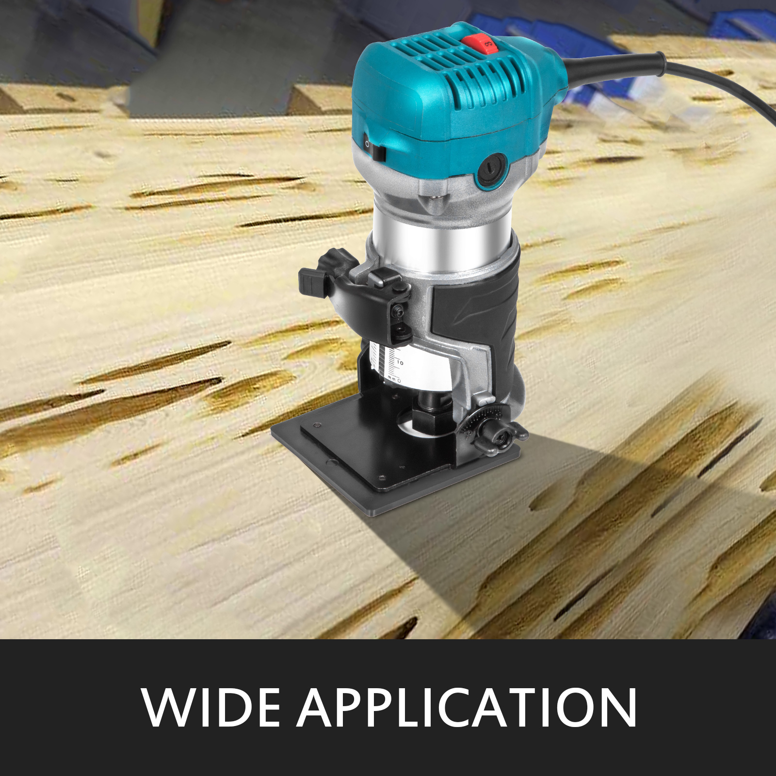 VEVOR Compact Router 1.25HP With Fixed Base, Plunge Base and Tilt