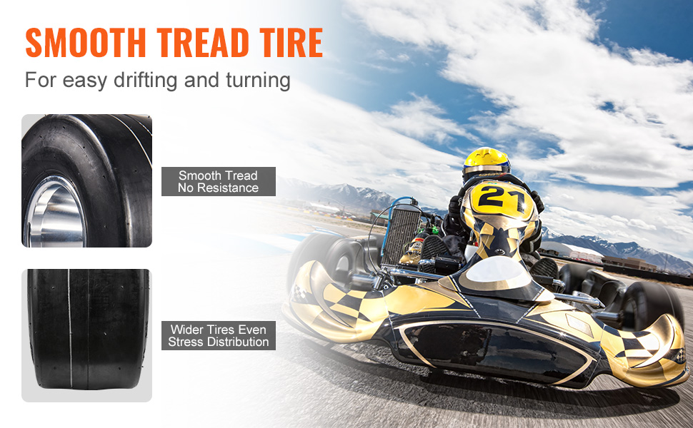 Aazon.co: Go Kart Tires And Ris, 10x4.5-5" Go Kart Wheels, 2-Pack