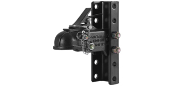 2-Inch Adjustable Trailer Coupler 7000 Lbs – Channel-Mount With Hardware, Powder-Coated