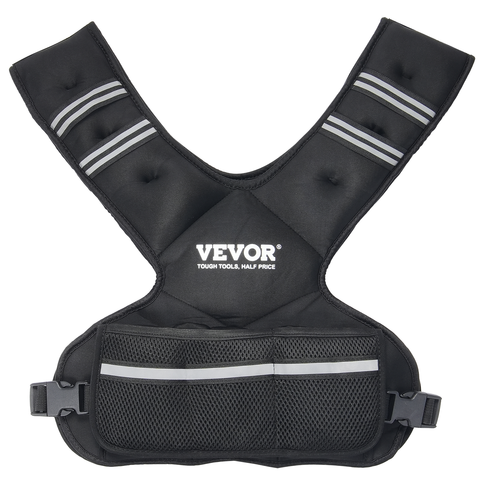 Gilet Lesté ZFO Sports – 30 Lbs (13.6 Kg) Avec 16 Fentes, Réglable, Noir