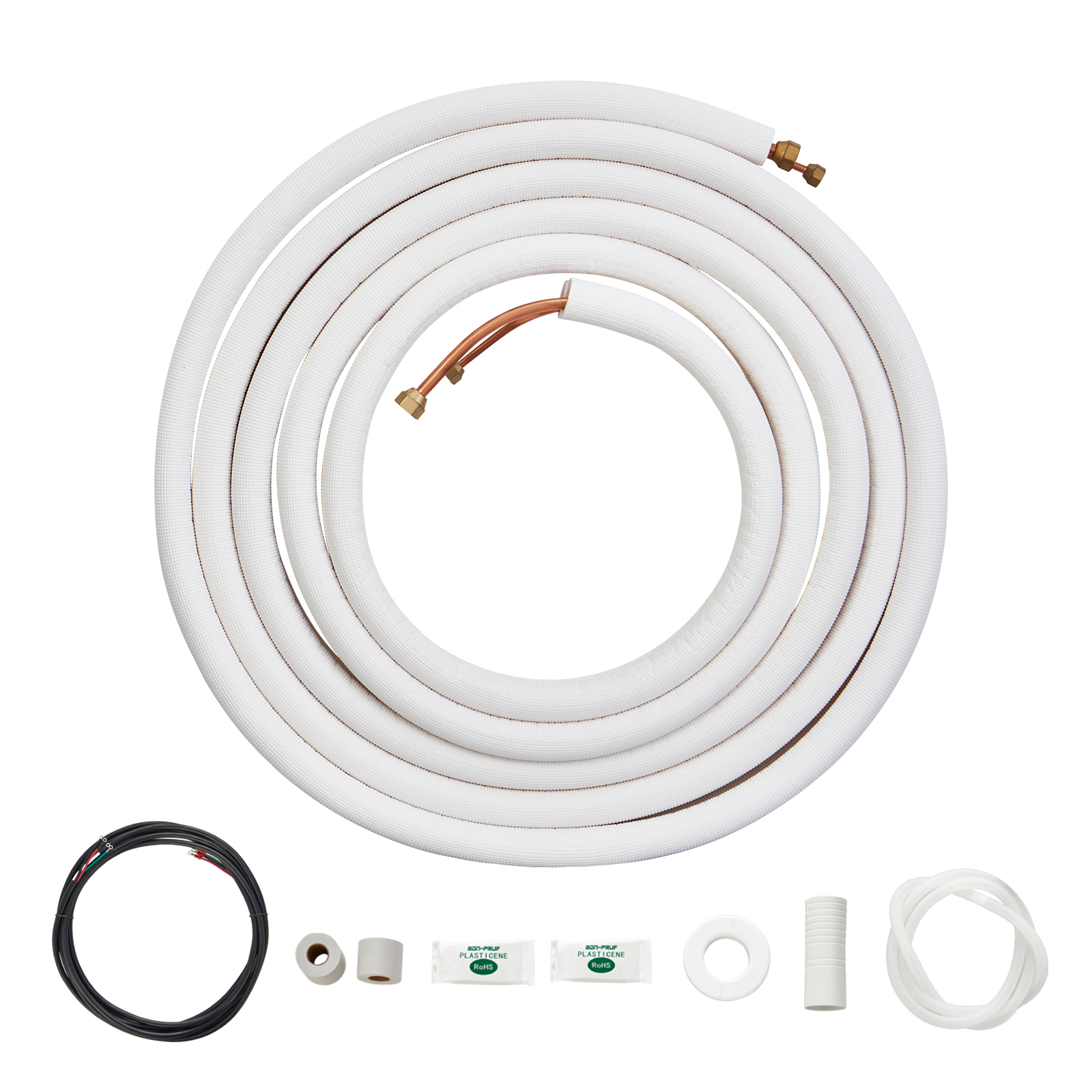 Mini Split Ductless Line Set Insulated Kit Copper Tubing AC 16/25/50ft - Picture 102 of 123