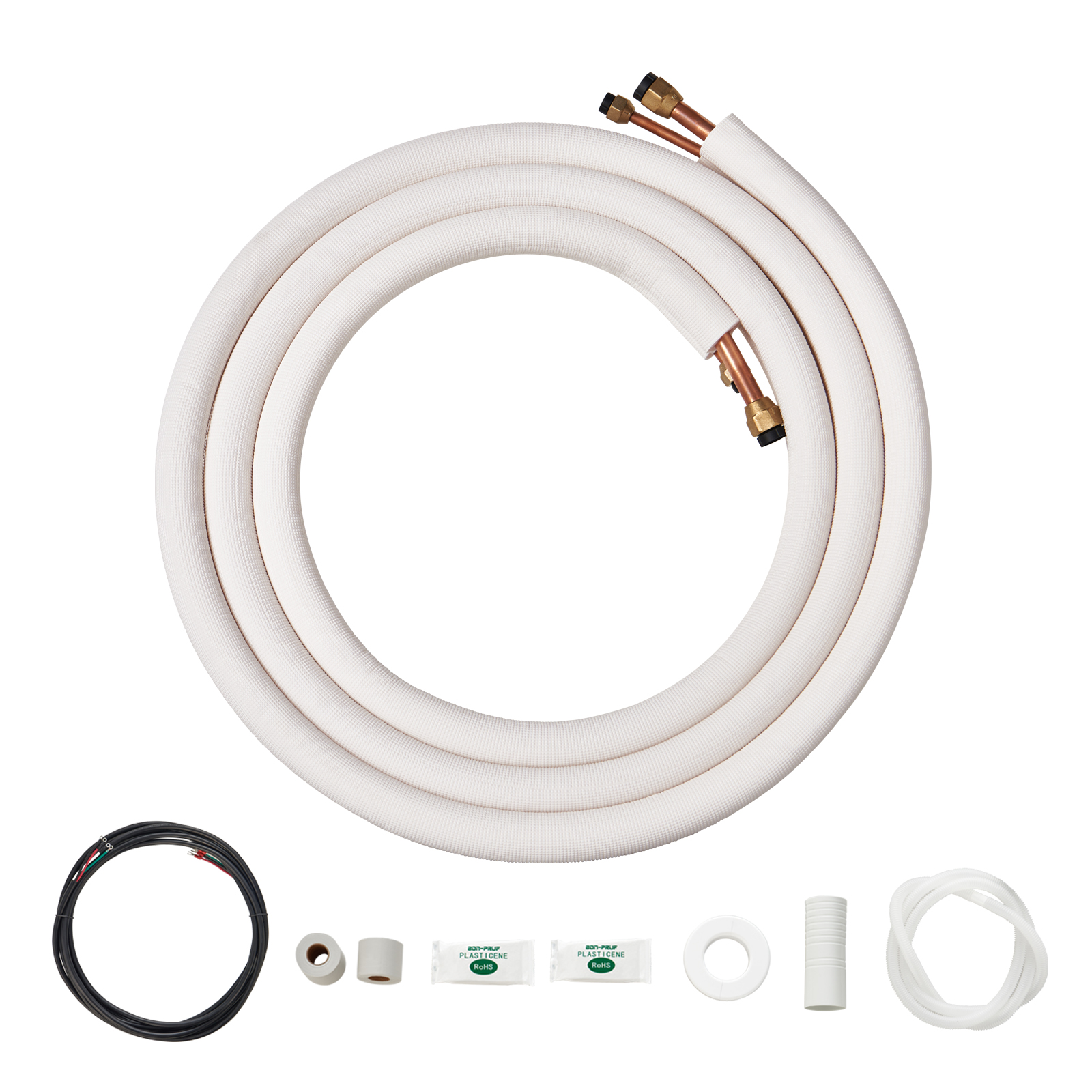 Mini Split Ductless Line Set Insulated Kit Copper Tubing AC 16/25/50ft - Picture 113 of 123