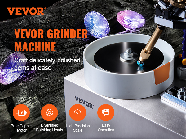 Gem Faceting Machine 0-3000RPM Integrated Jade Stone Cutting Angle Machine  Jewelry Angle Polisher Jade Grinding Faceted Manipulator with Mechanical