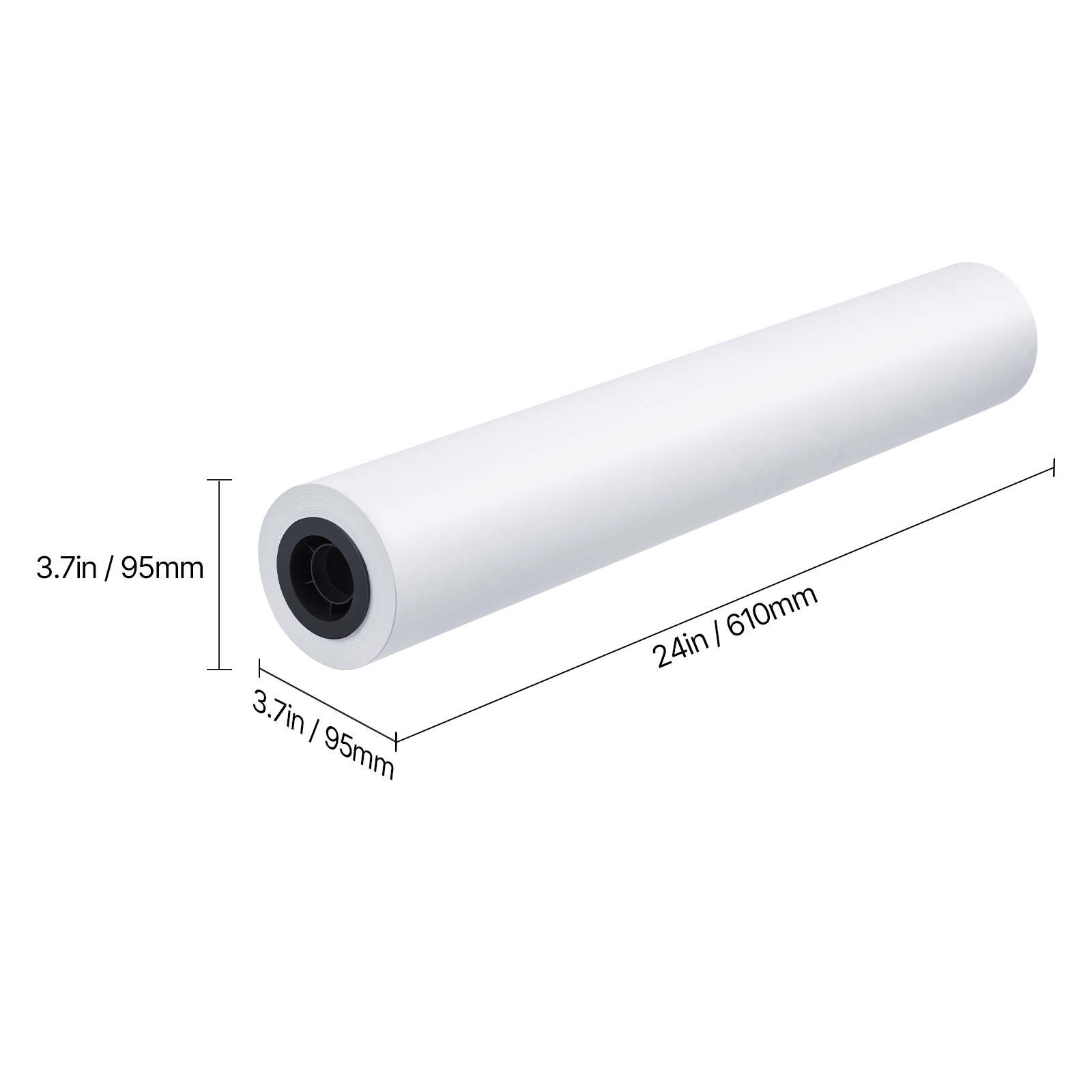 Uimoso Wide Format Plotter Paper Rolls for CAD, 2/8/20 Rolls, 150/300/500 ft