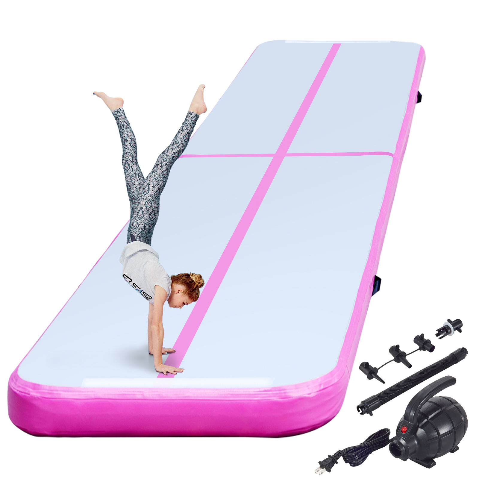 Air Track 16ft Airtrack Floor Home Tumbling Inflatable Gymnastics Yoga Mat  Gym