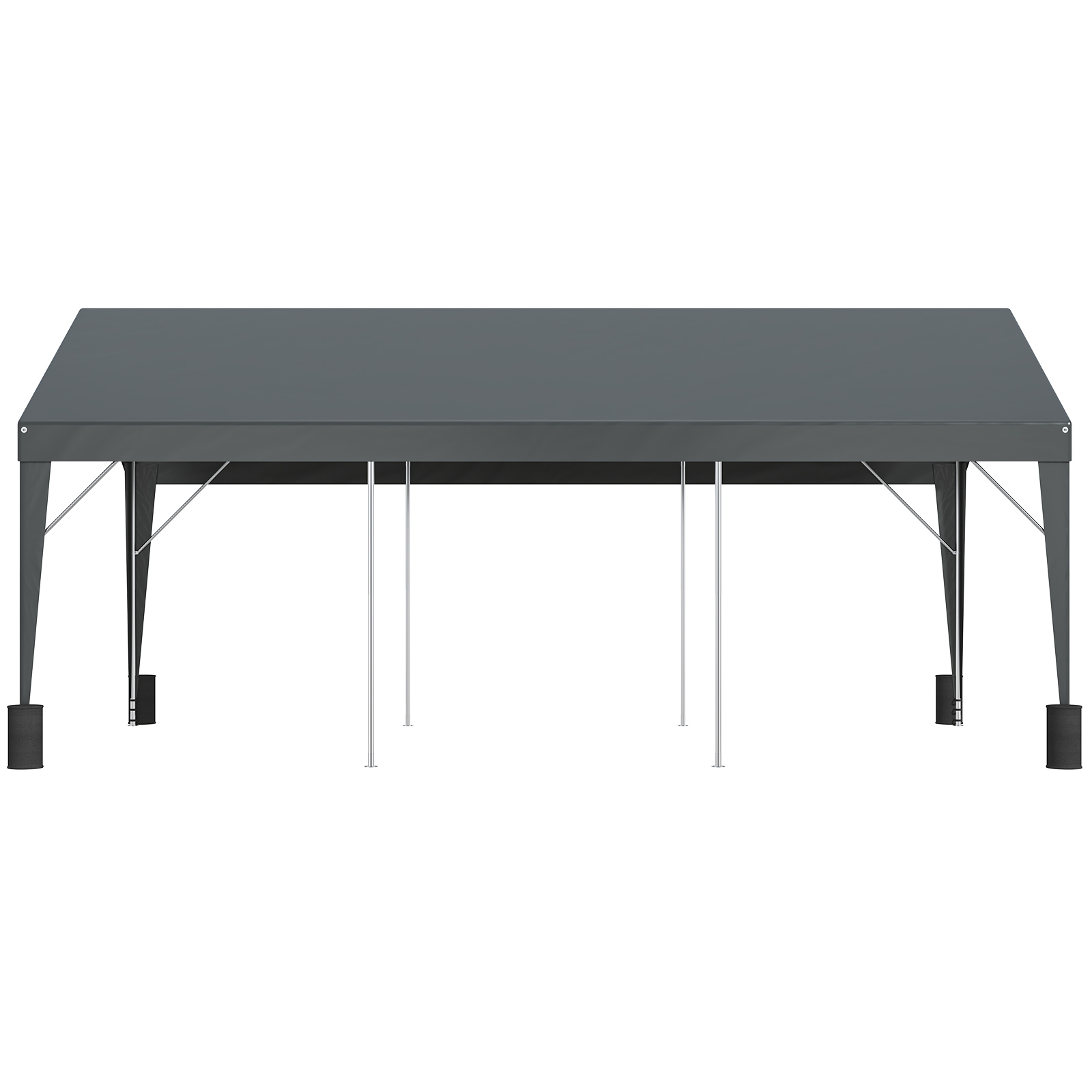Carport Car Canopy Garage Shelter Tent 10/12x20FT 8 Legs Sidewalls&Windows - Picture 54 of 67