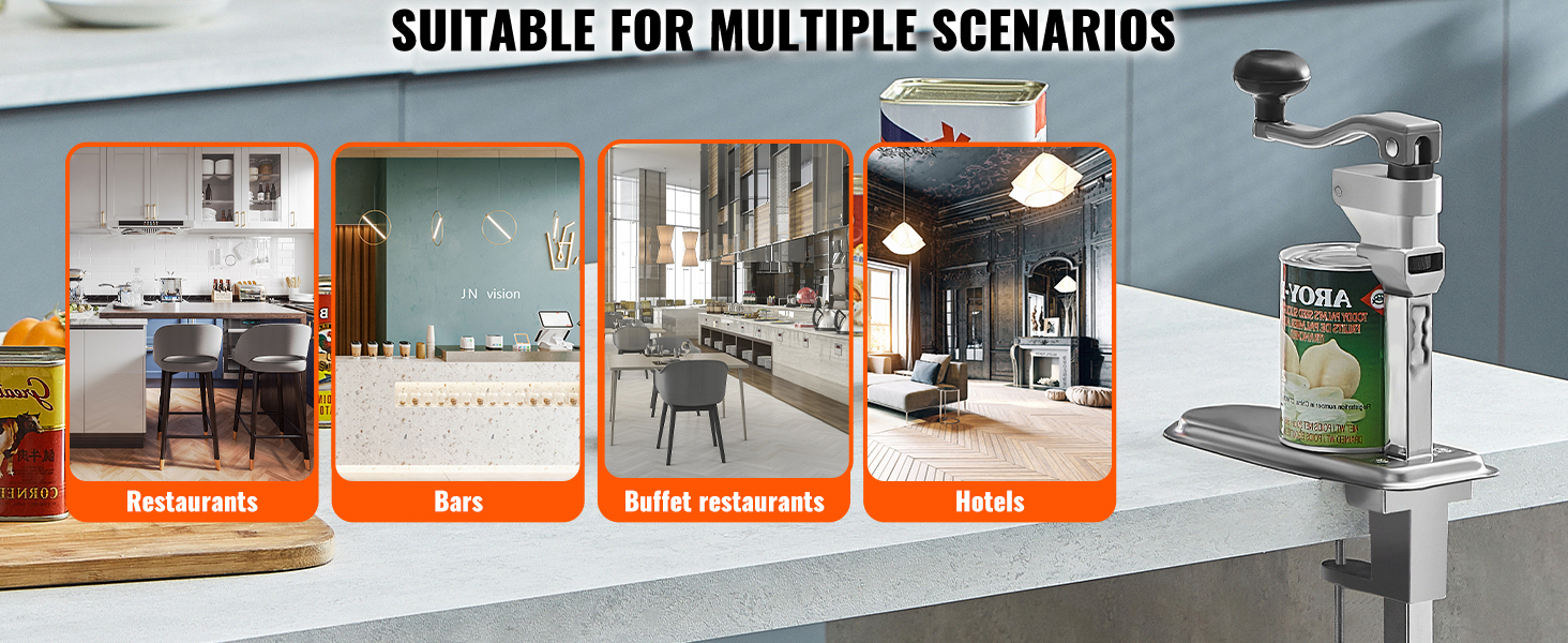 Used in commercial kitchens