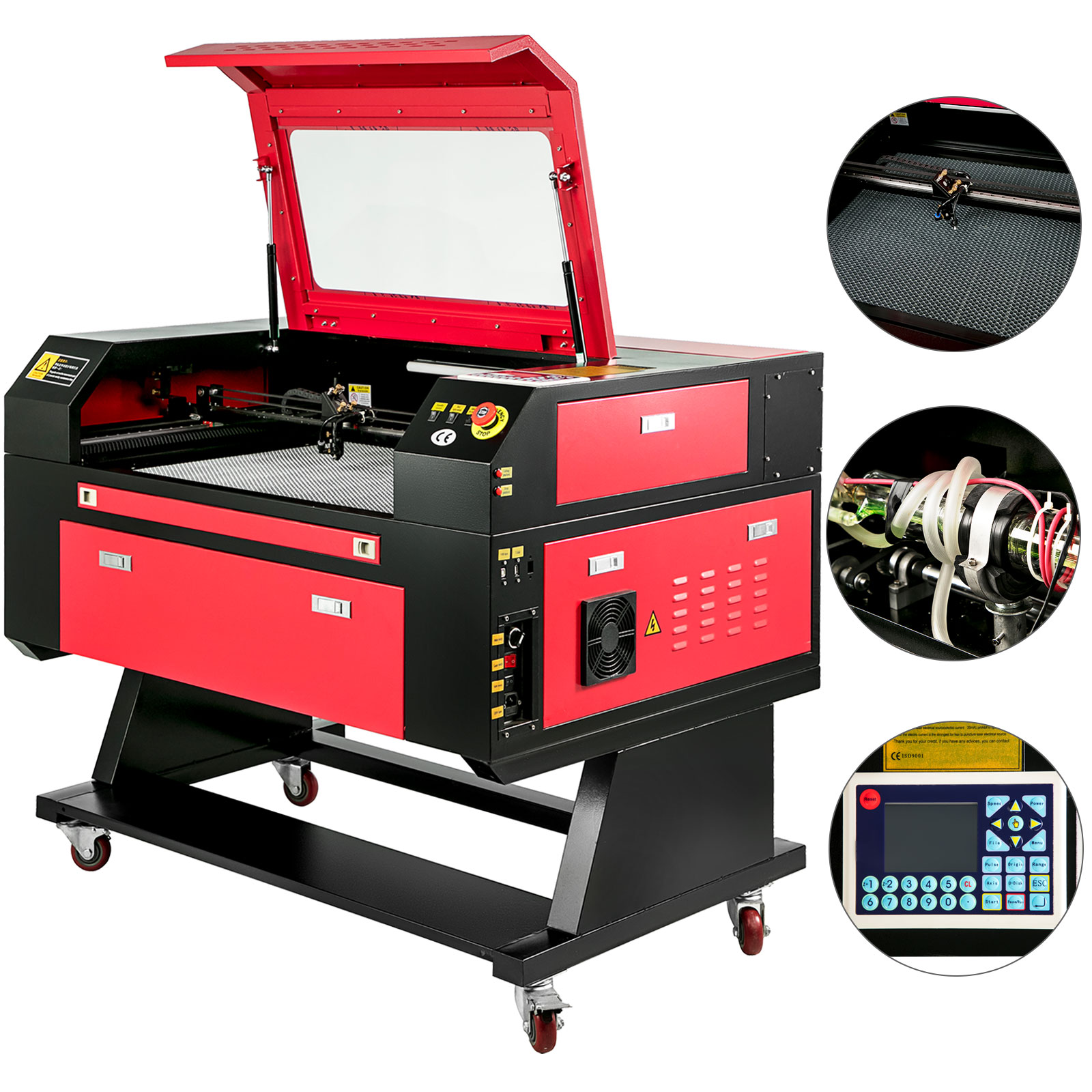 80W CO2 Laser Graviermaschine Graviergerät Lasergravier Gravurmaschine 70x50cm 
