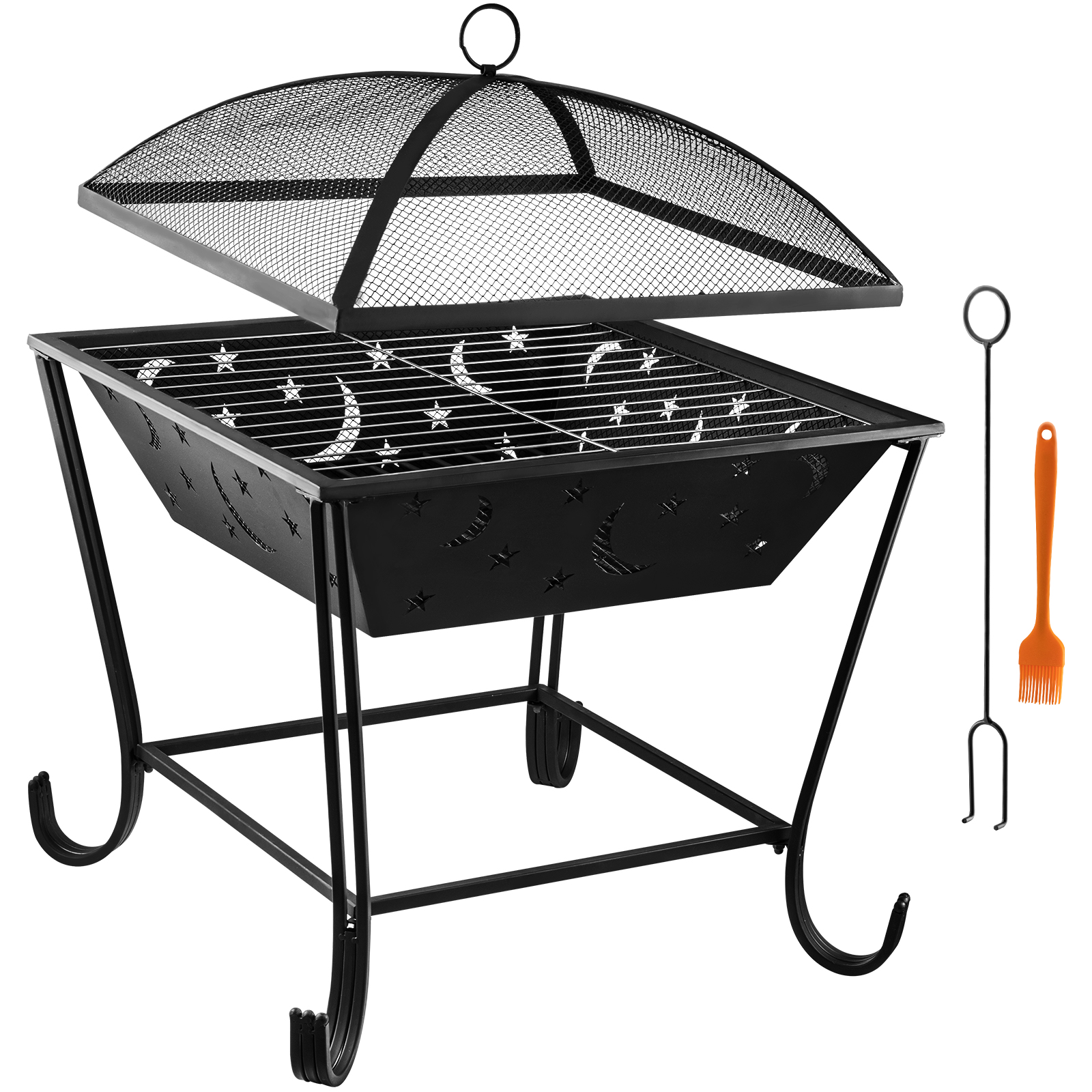 VEVOR Triple Burner Outdoor Camping Stove, 90,000-BTU Camping Modular Cooking  Stove, Heavy Duty Carbon Steel Gas Cooker with Detachable Legs Stand & PSI  Regulator, for BBQ Home Camp Patio RV Cooking