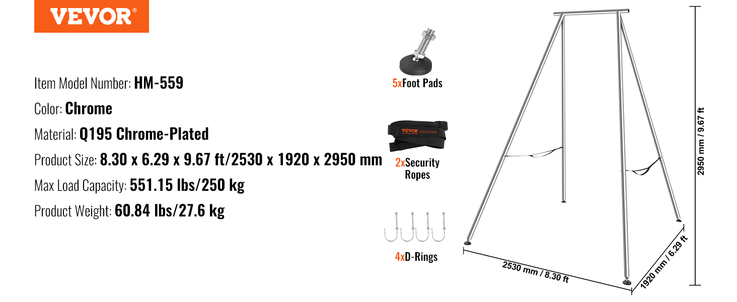 Aerial swing stand,551.15 lbs,steel