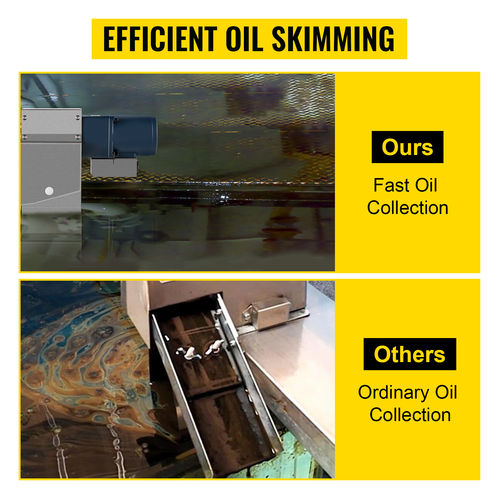 VEVOR Belt Oil Skimmer 9" Tramp Oil Skimmer Oil Skimmer CNC with 2.8