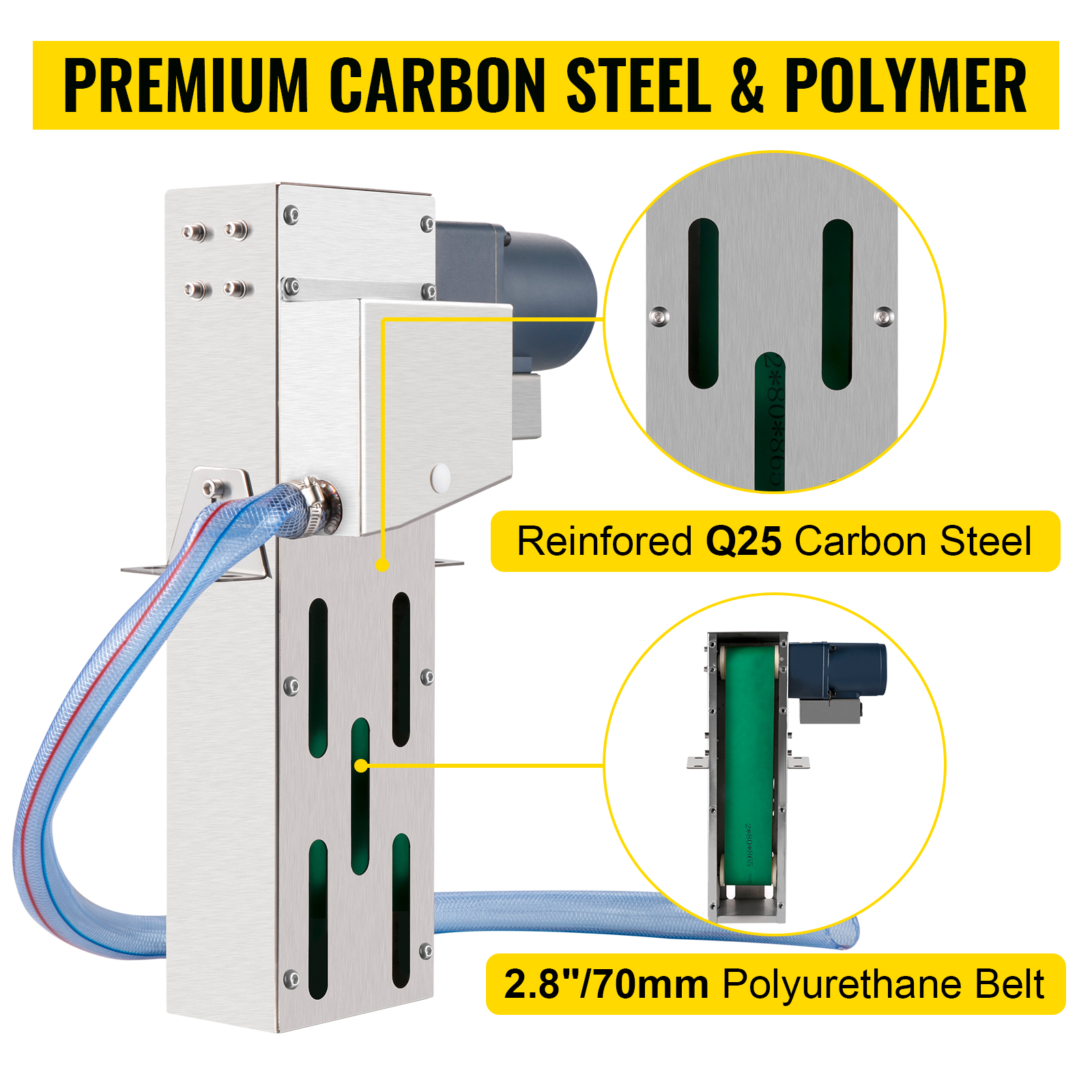 VEVOR Belt Oil Skimmer 9" Tramp Oil Skimmer Oil Skimmer CNC with 2.8