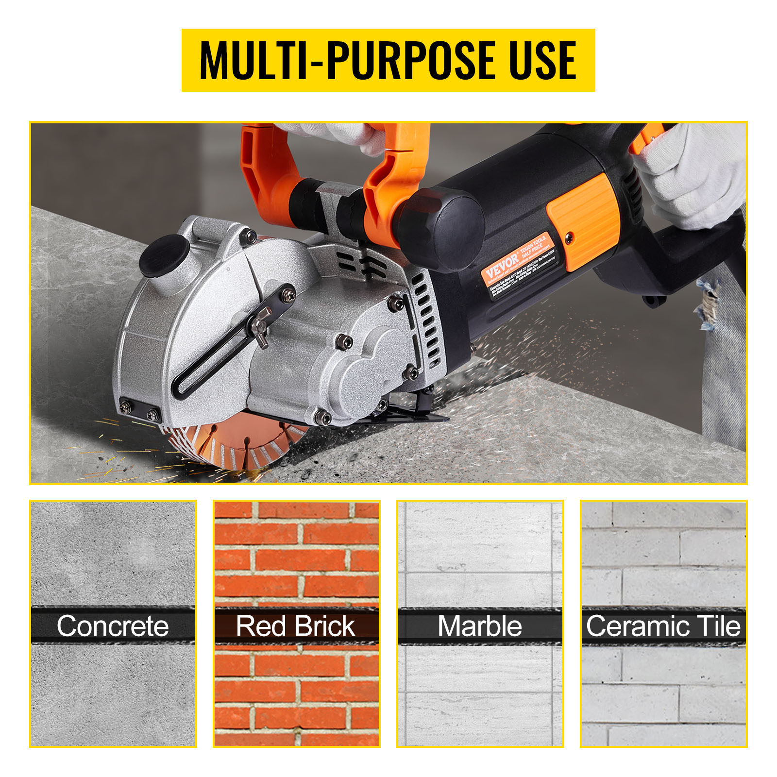 Ranuradora de pared Ancho de corte de 42 mm VEVOR 4800W pared capacida –  DISTRIBUIDORA TOOLCOMEX SA DE CV