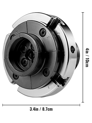 VEVOR Lathe Chuck, 4inch Nova Chuck Self-centering Independent 4 Jaws Mini Wood Bowl Chuck Steel Accessories for Woodworking