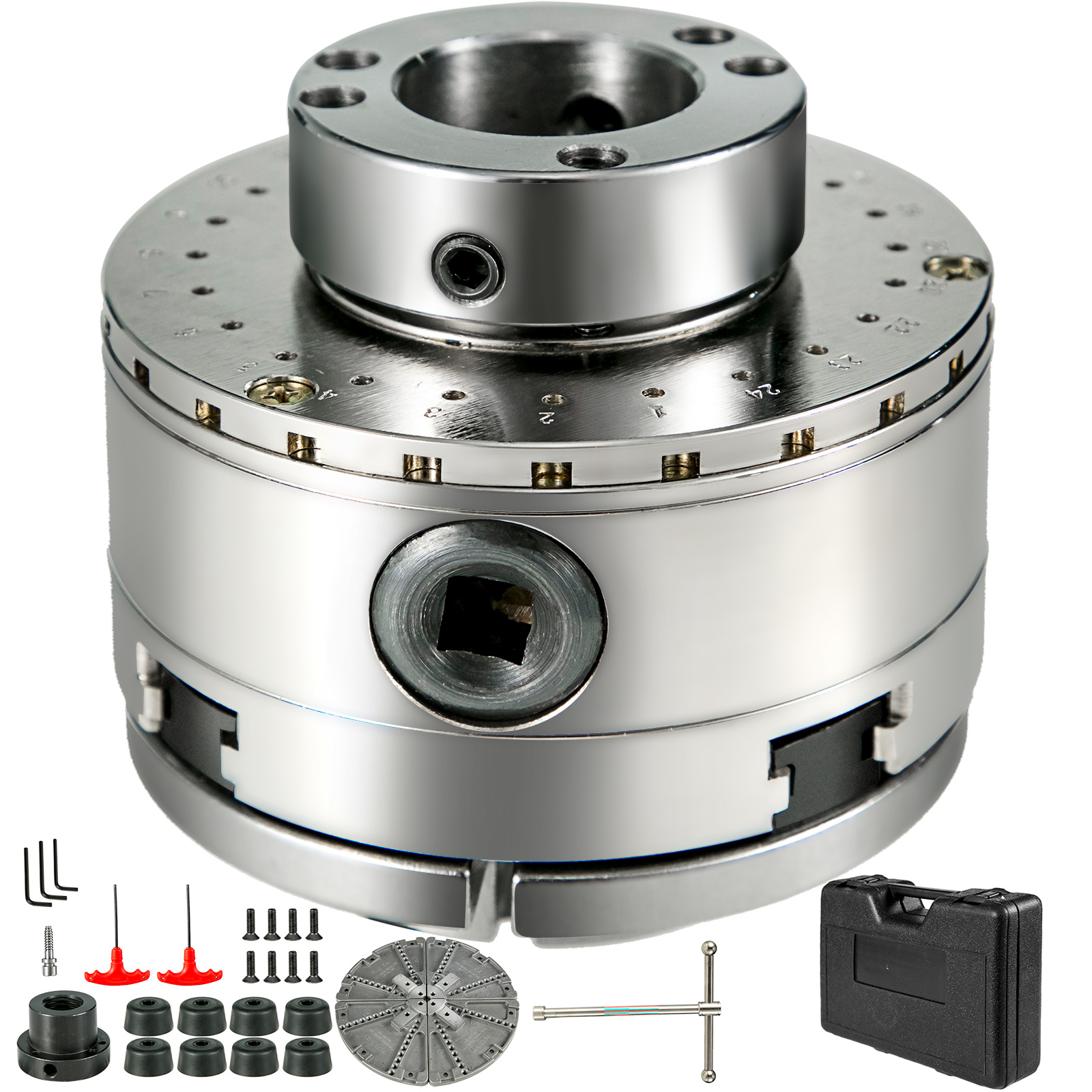 Mandrino Autocentrante Per Tornio 250mm – 4+4 Ganasce In Ghisa Con Chiave A T