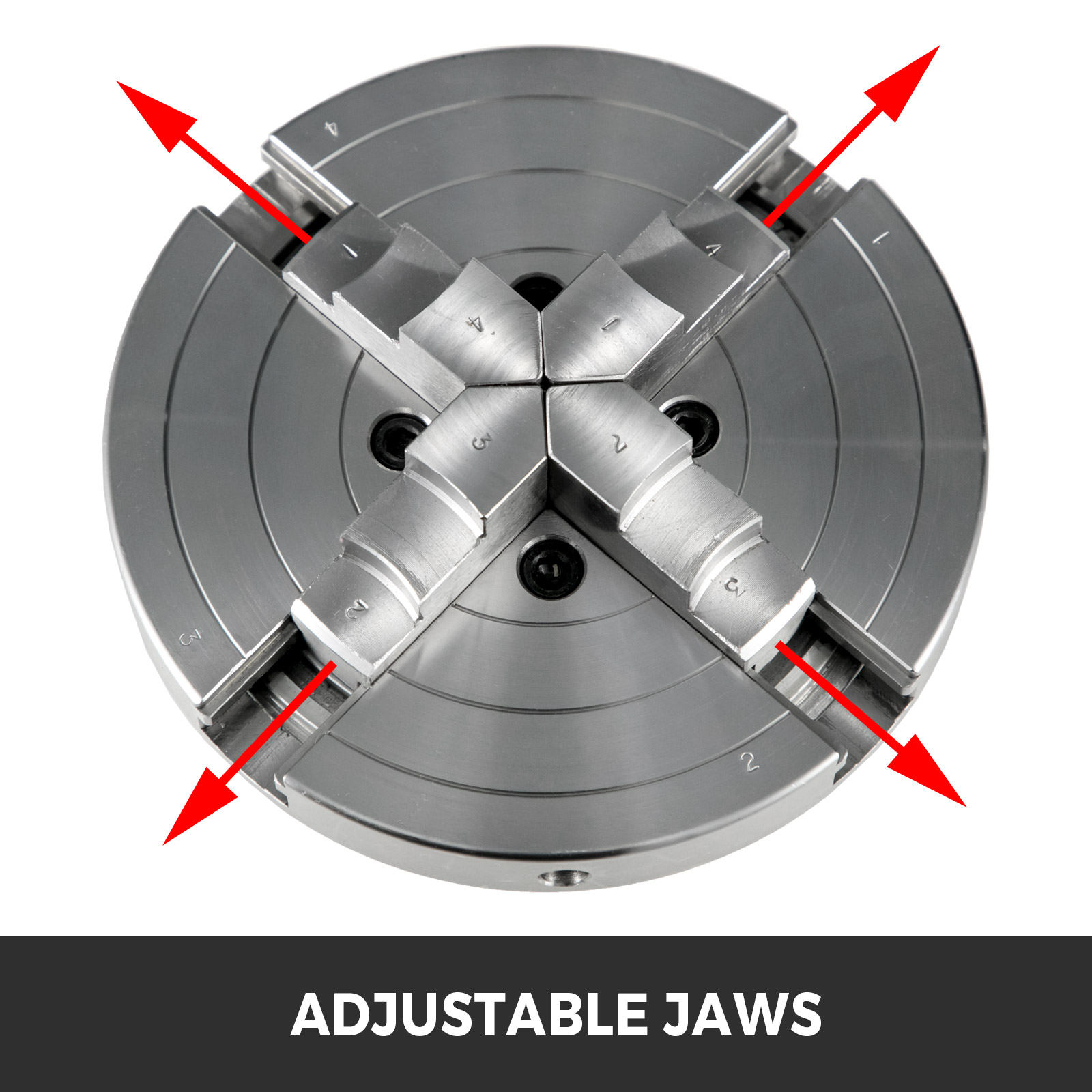 6" Lathe Chuck Selfcentering 150mm 4 Jaw for CNC Milling Drilling