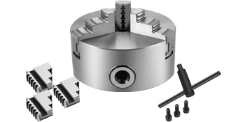 Mandrin à 3 Mâchoires 125 Mm Pour Tour - Mandrin à Centrage Automatique, Haute Précision, Avec Clé Et Vis