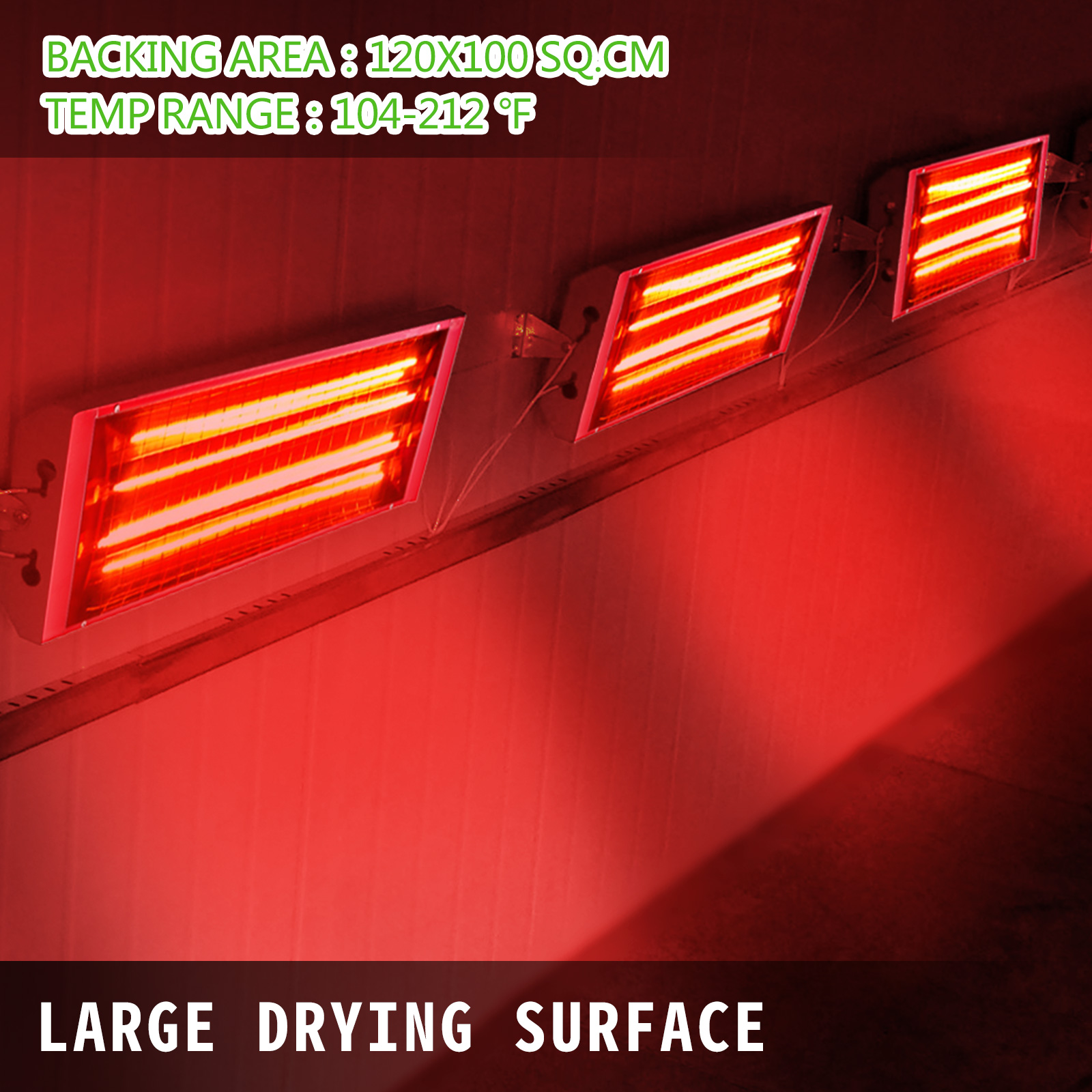 Infrared Paint Curing Lamp Baking Lamp Auto Heating Lamp 2kw 10set